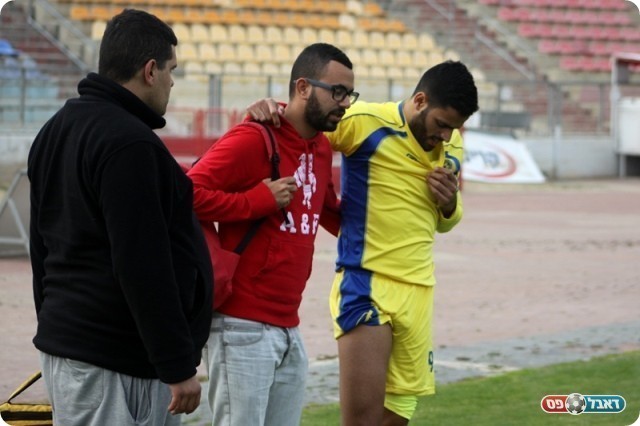 ייעדר כחודש מהמגרשים. עומר מולאי בצהוב (שי מוגילבסקי, אתר eyoya)